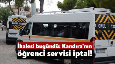Kandıra İlçe Milli Eğitim Müdürlüğü’nün bugün çıkacağı ihale iptal edildi.