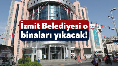İzmit Belediyesi imara aykırı yapıları yıkmak için harekete geçti. İlçe
