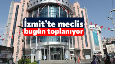 İzmit Belediyesi’nin meclisi bugün toplanacak. Belediye meclisinin gündeminde önemli gündem