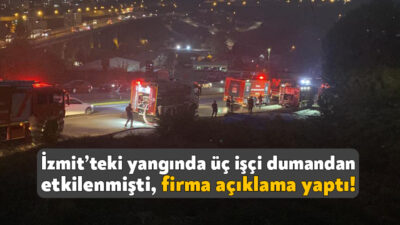 İzmit’te işçilerin kaldığı bir pansiyonda dün akşam saatlerinde yangın çıktı.