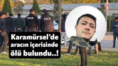 Kocaeli'nin Karamürsel ilçesinde öğle saatlerinde park halindeki otomobilin içerisindeki şahıs