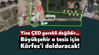 Kocaeli Büyükşehir Belediyesi’nin Körfez Atalar Mahallesi’nde deniz kenarında inşa edeceği