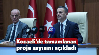 Kocaeli'de yapılan yatırım harcamalarına ilişkin bilgi veren Vali İlhami Aktaş,