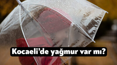 Meteoroloji Genel Müdürlüğü Kocaeli’nin hava tahmin raporuna göre, bugün yağmur