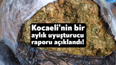 Kocaeli Valiliği Kocaeli’nin eylül ayı uyuşturucu raporunu açıkladı. Kocaeli’de eylül