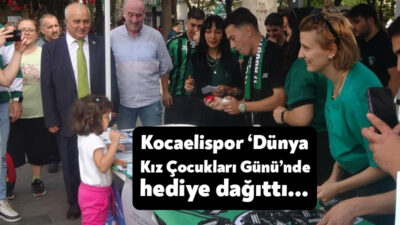 Kocaelispor, Dünya Kız Çocukları Günü'nde anlamlı bir etkinlik düzenledi. Kocaelisporlu