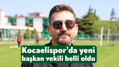 Trendyol 1.Lig’de mücadele eden Kocaelispor’da başkan vekilli Bilal Cem Acar