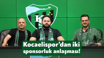 Trendyol 1.Lig’in lideri Kocaelispor iki şirketle sponsorluk anlaşması imzaladı.