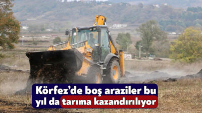 Körfez Belediye tarafından geçtiğimiz yıl başlatılan kırsal alandaki boş arazileri
