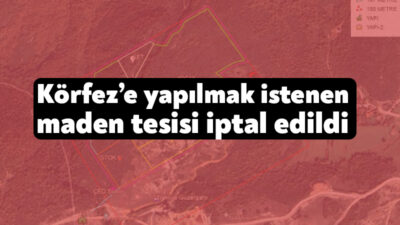 Körfez’de kurulmak istenen kireçtaşı ocağı ve kırma eleme tesisi projesi