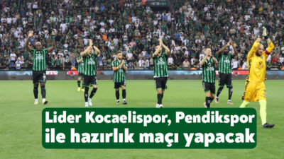 Trendyol 1. Lig’de lider Kocaelispor, lige verilen milli maç arasında