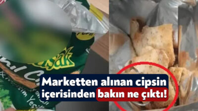 Kocaeli’nin Çayırova ilçesinde bulunan bir market zincirinden tahıl cipsi alan