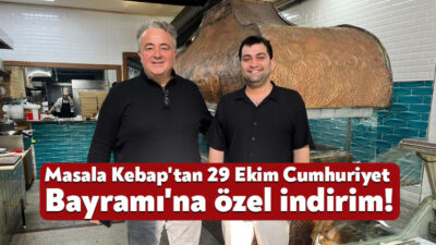 İzmit’in Körfez Mahallesi’nde bulunan Masala Kebap 29 Ekim Cumhuriyet Bayramı