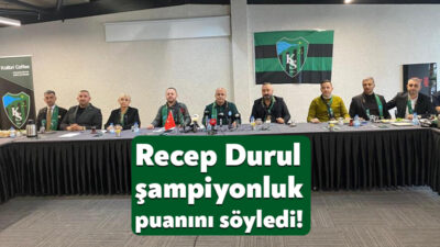 Kocaelispor Kulüp Başkanı Recep Durul bugün basın mensuplarıyla bir araya