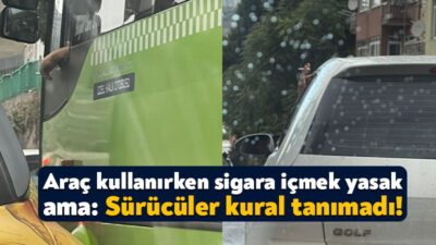 2013 yılında yapılan düzenlemeyle birlikte, direksiyonda araba kullanırken sigara içmek
