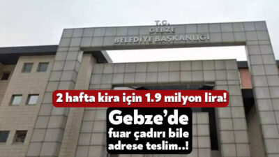 Gebze Belediyesi kitap fuarı için kent meydanında kurulacak çadırları 1