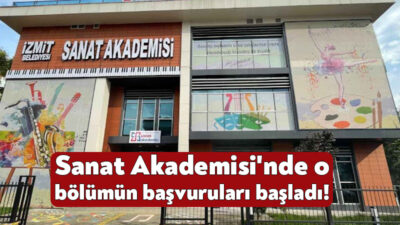 İzmit Belediyesi Sanat Akademisi Tiyatro Bölümü’nde 2024-2025 sezonu için başvurular