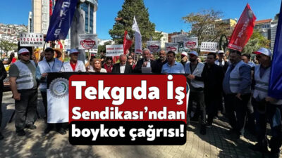 İstanbul’da Tekgıda-İş Sendikası’na üye oldukları gerekçesiyle işten çıkartılan 146 kişi