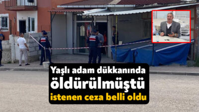 Kocaeli'nin Körfez ilçesinde yaşlı adamı işlettiği tuhafiye dükkanında göğsünden vurarak