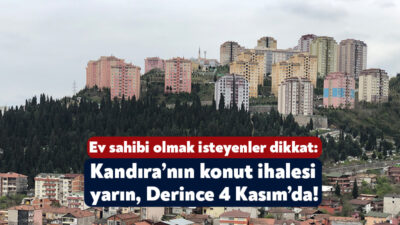 Toplu Konut İdaresi Derince ve Kandıra’ya toplu konutlar inşa edecek.