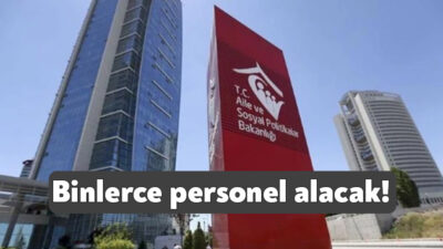 Aile ve Sosyal Hizmetler Bakanlığının, taşra teşkilatında çalıştırılmak üzere 2