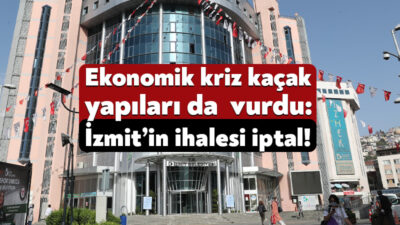 İzmit Belediyesi imara aykırı yapıları yıkmak için 4 Ekim’de ilan