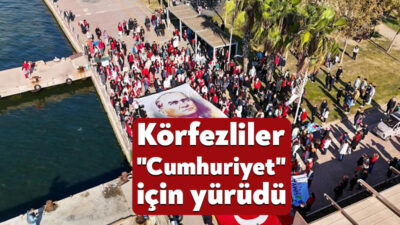 Körfez'de her hafta "sağlıklı yaşam" için gerçekleştirilen sabah yürüyüşü bu