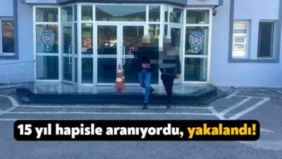 Kocaeli’de emniyet ekipleri 15 yıl hapisler aranan İ.K. isimli şahsı
