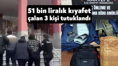 Kocaeli'nin Kartepe ilçesinde 51 bin TL değerinde giyim eşyası çalan