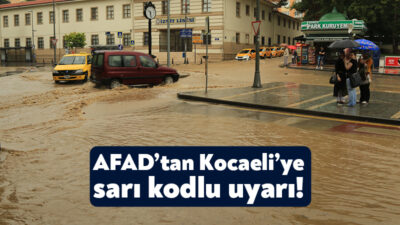 AFAD, Meteoroloji Genel Müdürlüğü’nden aldığı bilgiye dayanarak Marmara ve Ege