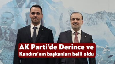 AK Parti’de Derince İlçe Başkanı Mustafa Tırpan, Kandıra İlçe Başkanı