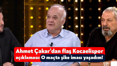 Ünlü hakem yorumcusu Ahmet Çakar dün akşam katıldığı bir canlı