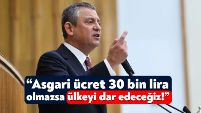 Cumhuriyet Halk Partisi Genel Başkanı Özgür Özel partisinin grup toplantısında