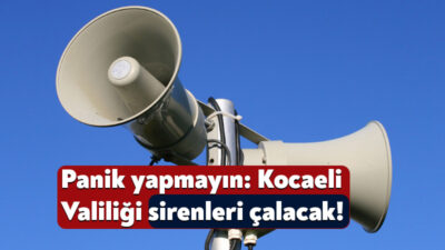 Kocaeli Valiliği, 10 Kasım’da Atatürk’ün vefatından dolayı çalacak olan sirenleri