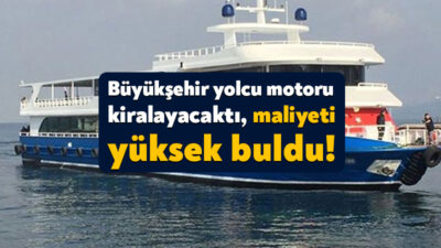 Kocaeli Büyükşehir Belediyesi’nin deniz ulaşımında kullanmak için kiralamak istediği yolcu