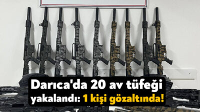 Kocaeli’de jandarma ekipleri silah kaçakçılarına yönelik olarak çalışma gerçekleştirdi. Darıca’da