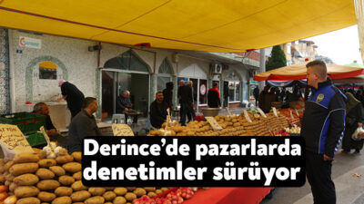 Derince Belediyesi Zabıta Müdürlüğü ekipleri ilçe genelinde denetleme çalışmalarına semt