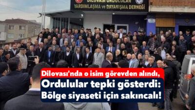 Dilovası Belediyesi’nde başkan yardımcısı Cihan Sevinç’in görevden alınmasına Dilovası Ordulular