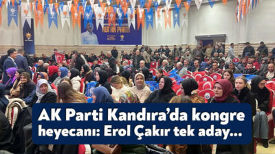 AK Parti Kandıra İlçe Kongresi Kandıra Turan Güneş Kültür Merkezi'nde