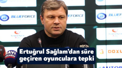 Kocaelispor Teknik Direktörü Ertuğrul Sağlam, Bandırmaspor maçının ardından yaptığı açıklamada,