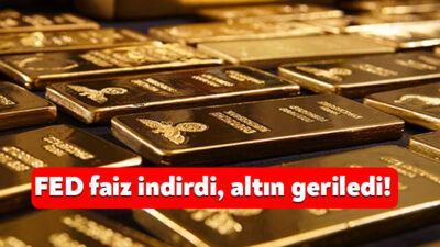 ABD Merkezi Bankası’nın politika faizini indirmesinin ardından altın geriledi. Türkiye'de