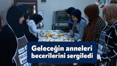 Bugünün gençleri, geleceğin annelerine KO-MEK’ten ev becerileri eğitimi verilmişti. Anneler