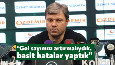 Kocaelispor Teknik Direktörü Ertuğrul Sağlam, Adanaspor maçının ardından yaptığı açıklamada,