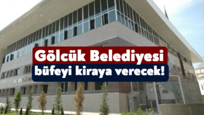 Gölcük Belediyesi Değirmendere’de bulunan büfeyi kiraya vermek için 21 Kasım’da