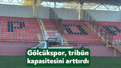 Bölgesel Lig'de mücadele etmekte olan Gölcükspor, tribün kapasitesini artırdı. Gölcük