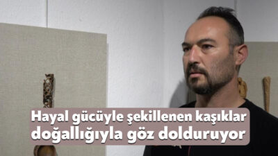 Kocaeli'de el işçiliğiyle üretilen ve çeşitli figürlerle süslenen 150 ahşap