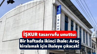 Kocaeli İŞKUR 14 Kasım’da 3 adet aracı kiralamak için ihaleye