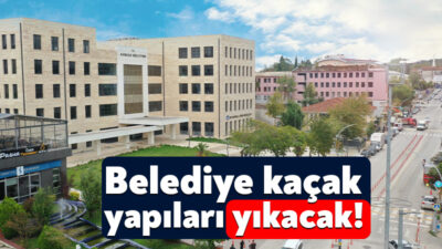 Kandıra Belediyesi ilçe sınırları içerisinde yer alan kaçak yapıları yıkmak