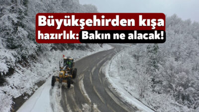 Kocaeli Büyükşehir Belediyesi kış mevsimi için hazırlıklara başladı. Bu kapsamda