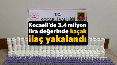 Kocaeli İl jandarma Komutanlığı ekipleri Körfez’de durdurduğu bir araçtan 3